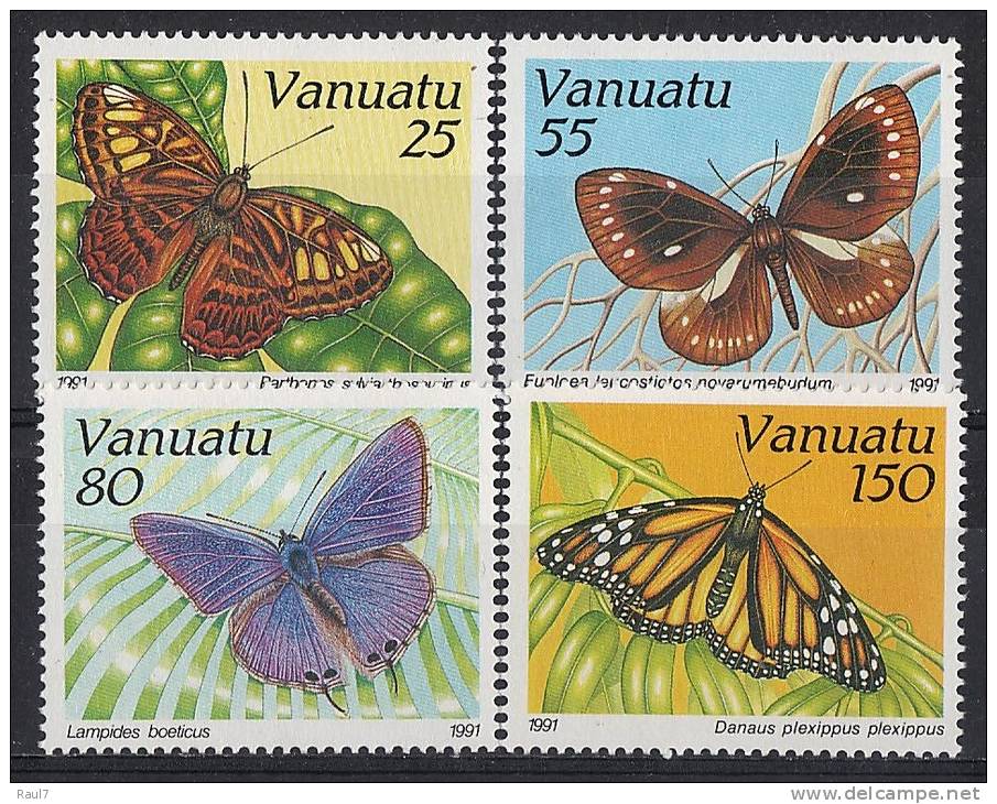 VANUATU // 1991 Faune, Papillons // 4 V NEUFS *** (MNH SET) - Vanuatu (1980-...)