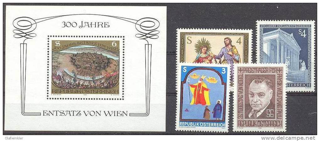 1983 Jahrgang Komplett ANK 1759-93 / Mi 1728-62 / Sc 1231-63+B347 / Y&T 1557-91 Postfrisch/neuf Sans Charn./MNH [hod] - Années Complètes