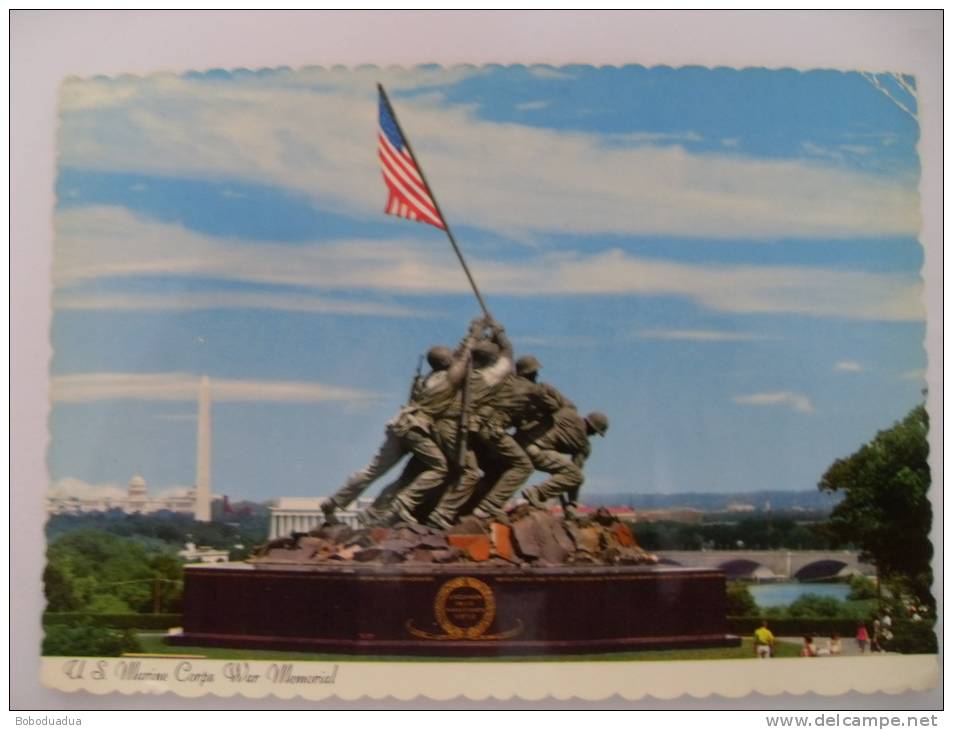 CARTOLINA USA VIRGINIA U.S. MARINE CORPS WAR MEMORIAL - Arlington
