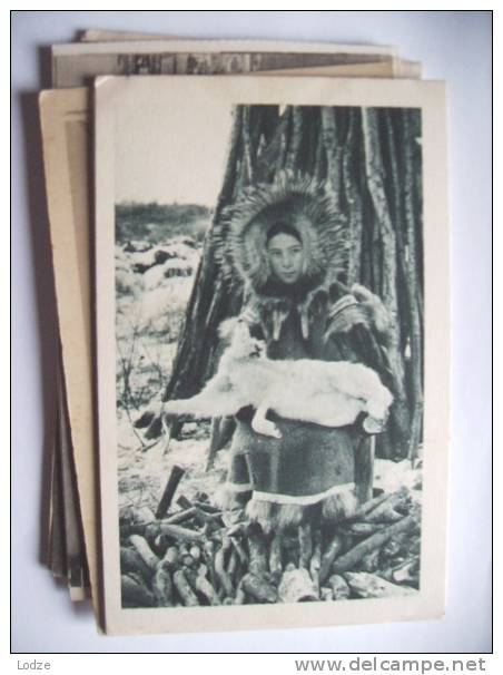 USA America Amerika Alaska Eskimo With Dead Rabbit - Other & Unclassified