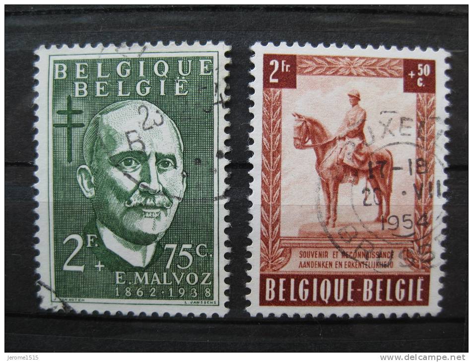 Timbres Belgique : Souvenir Et Reconnaissance / MALVOS 1953 - Usados