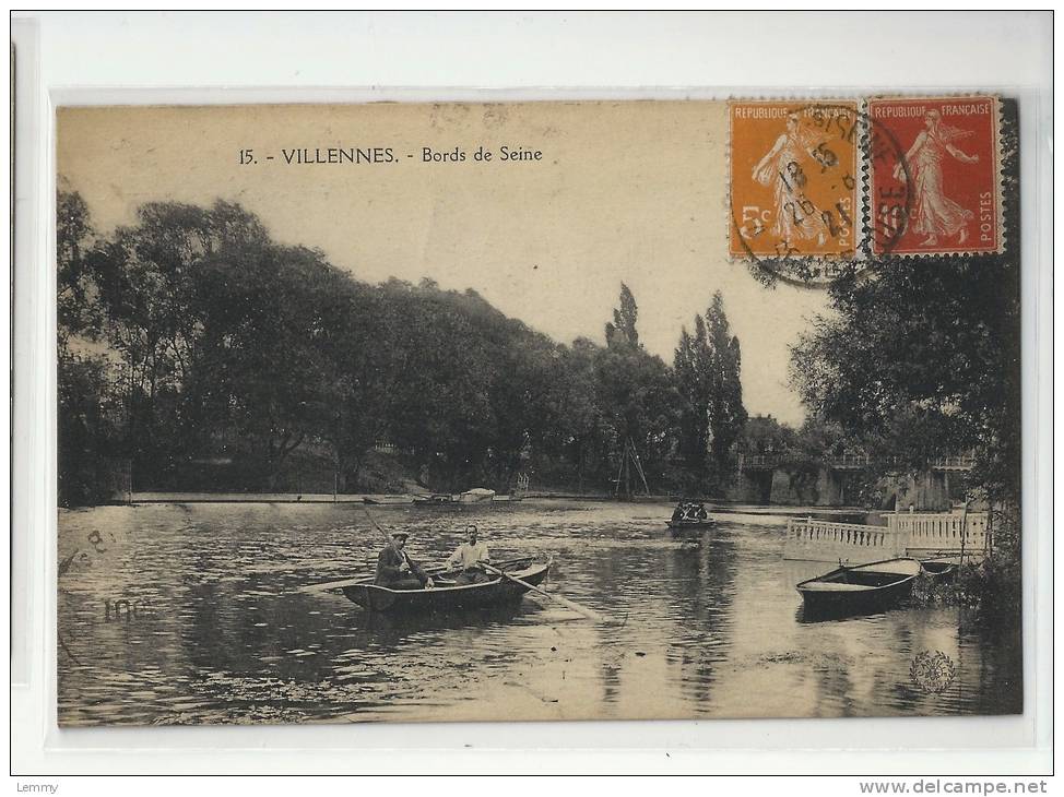 78 - VILLENNES- BORDS DE SEINE - CANOTAGE - Villennes-sur-Seine