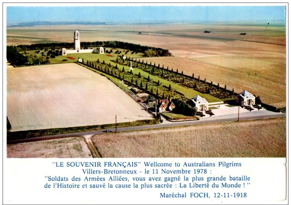 Villers Bretonneux 80 Le Mémorial Australien - Villers Bretonneux