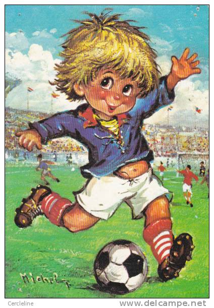 CPSM MICHEL THOMAS LES PETITS Footballeurs C/100 N°40 - Thomas