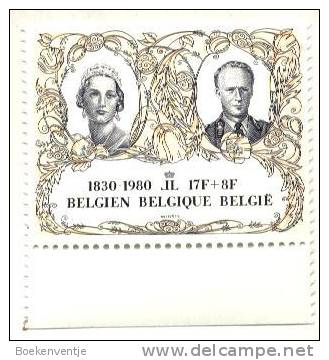 1830 - 1980  Leopold III 17 F + 8 F - Familles Royales