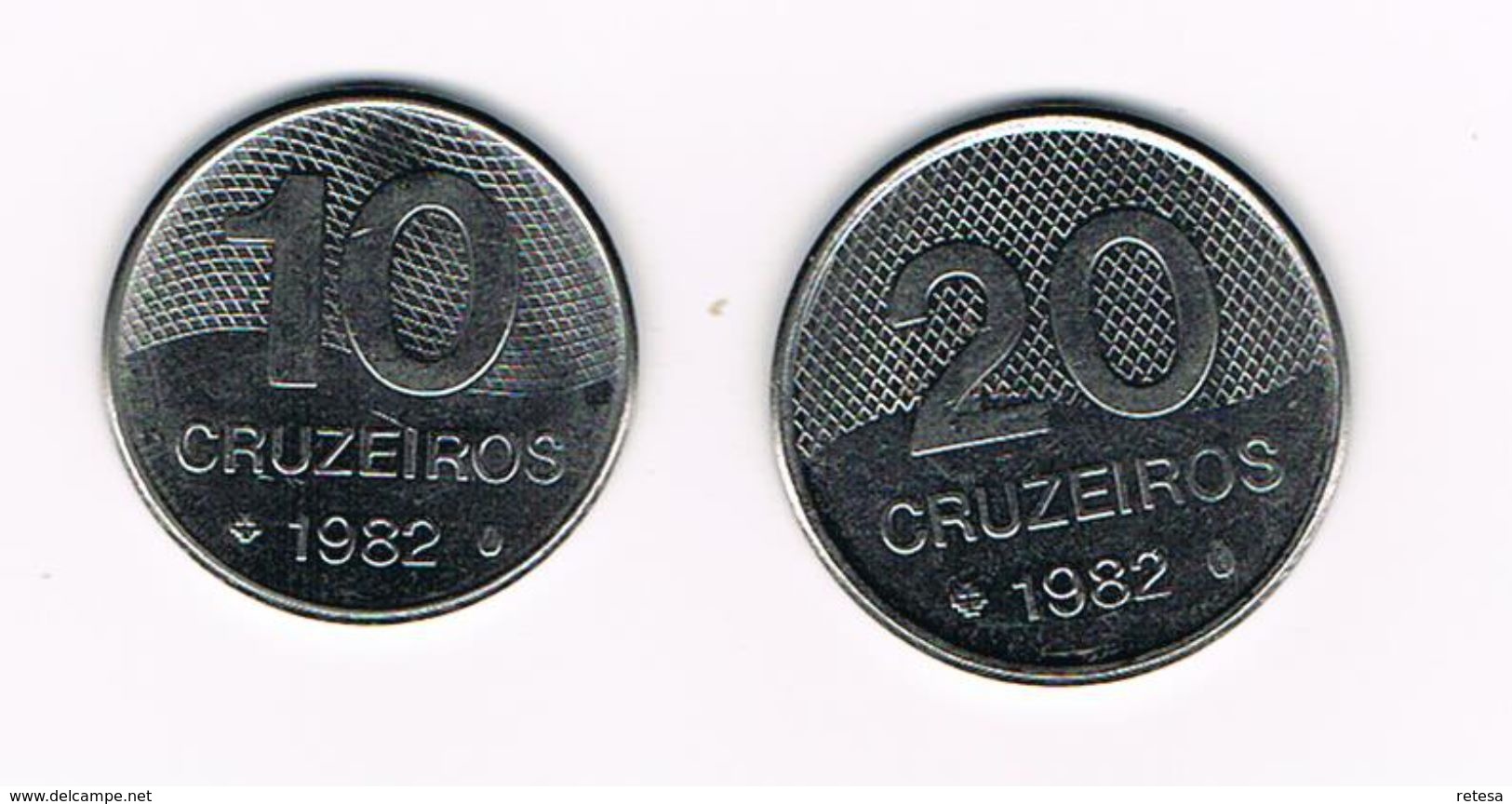 ) BRAZILIE  10 En 20  CRUZEIROS  1982 - Brazilië