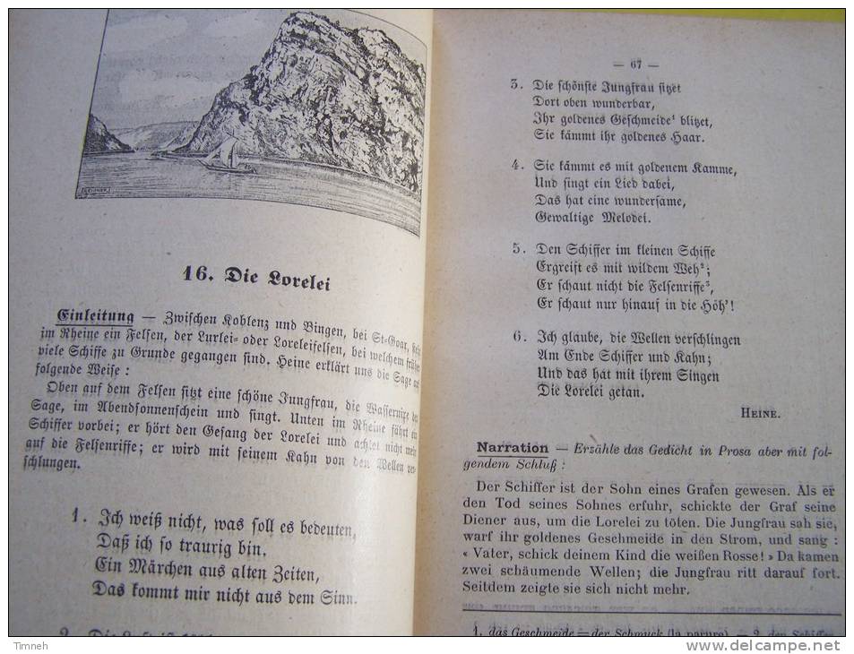 DEUTSCHES SPRACHBUCH - CLARAC WINTZWEILLER  BODEVIN - Classe De 3e - VIERTER JAHRGANG - 1935 MASSON Et CIE - Schulbücher