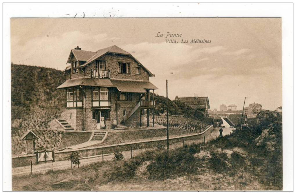 De Panne - La Panne - Villa Les Mélusines - Geanimeerd - Uitg. Maison Devolder Oplieger & Noulet, De Panne - De Panne