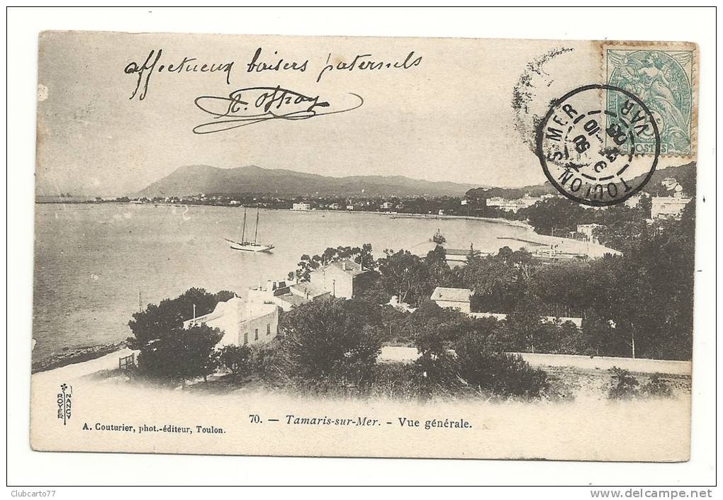 Tamaris-sur-Mer (83) : Vue Générale Au Niveaudu Bord De Mer En 1903 (animée) - Tamaris