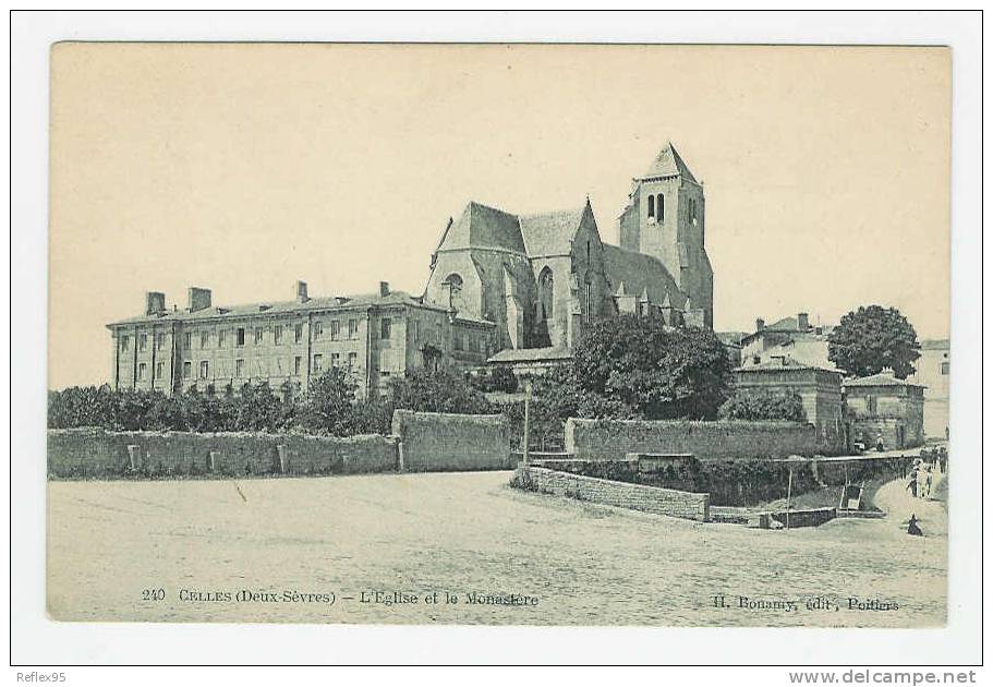 CELLES - L'Eglise Et Le Monastère - Celles-sur-Belle