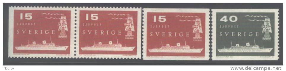 SVERIGE - SWEDEN - Transatlantic Mail Service   - **MNH - 1958 - Elicotteri