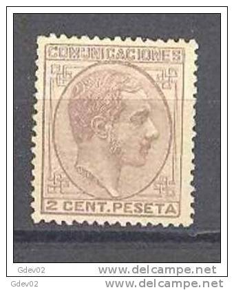 ES190-L3525.Espagne. Spain. Rey ALFONSO   Xll. 1878.  (Ed 190).sin  Goma.MAGNIFICO - Ungebraucht