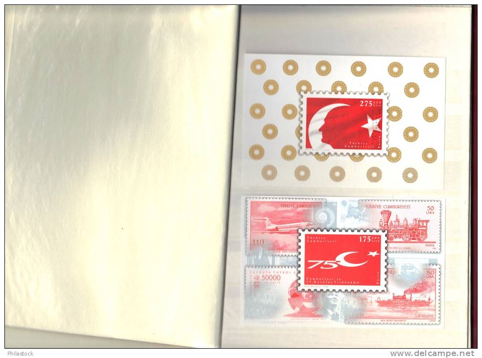 TURQUIE Fin Des  Années 1990  ** Dans Un Album Des Postes Avec BF & Entiers Postaux - Unused Stamps