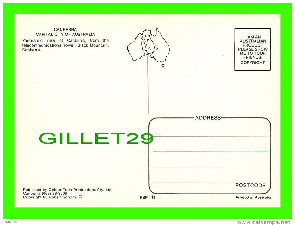 CANBERRA, AUSTRALIA - PANORAMIC VIEW OF THE TOWN - COLOUR TECH PROD. - - Canberra (ACT)