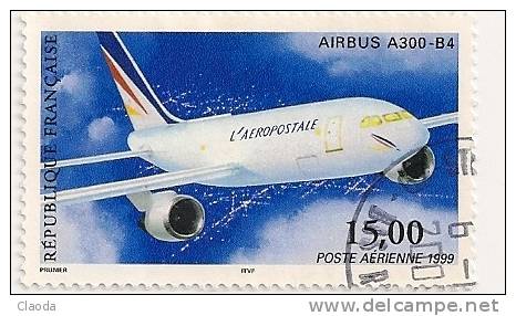 3 TPA  -  POSTE AERIENNE  FRANCE 1999 - AIRBUS A 300 B4 - 1960-.... Oblitérés