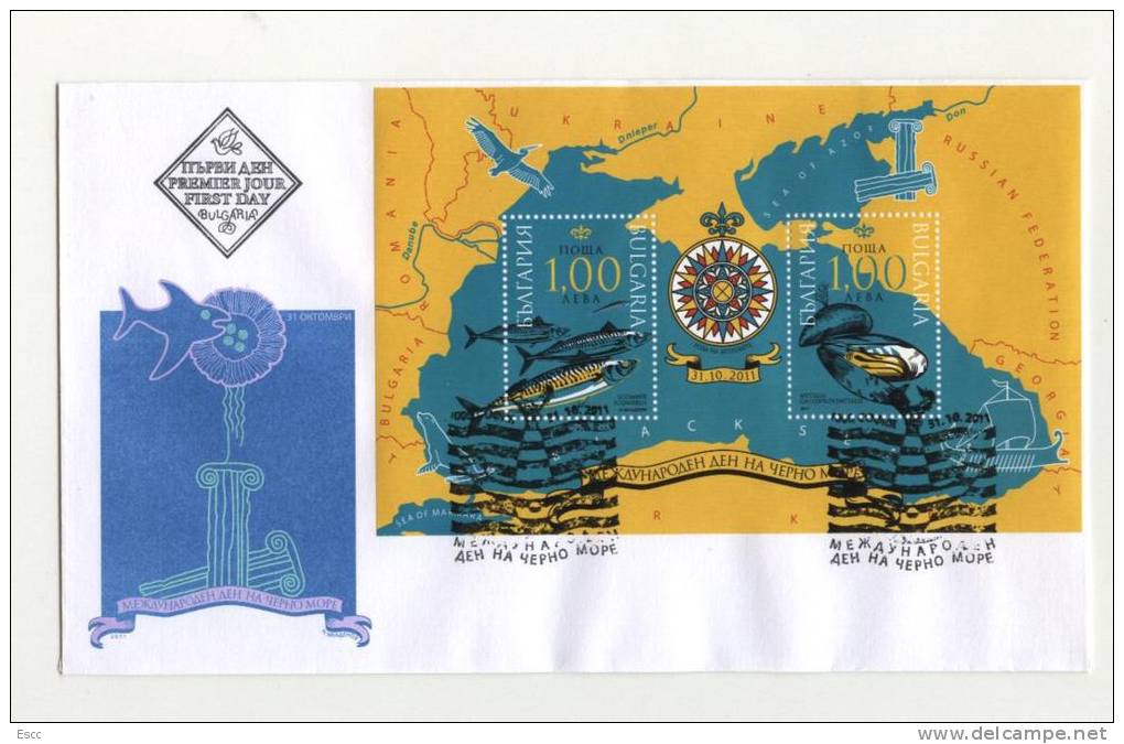 FDC  Black Sea  2011 From Bulgaria - Lettres & Documents