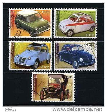 GREECE 2005 LEGENDARY CARS SET USED - Used Stamps