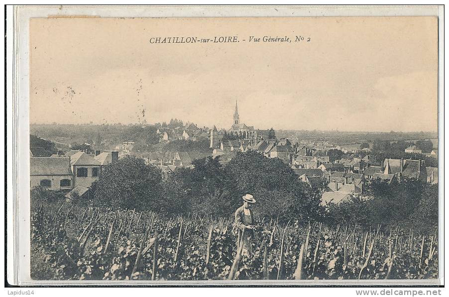 CC 433 /  C P A - CHATILLON SUR LOIRE  (45)  VUE GENERALE - Chatillon Sur Loire