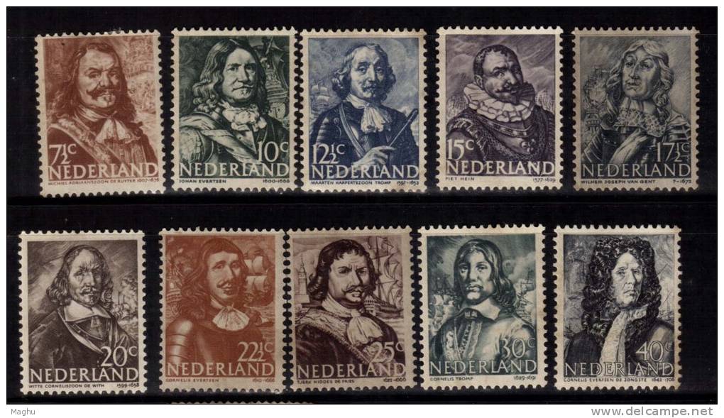 Netherlands  MH 1943, Naval Heros, As Scan - Unused Stamps