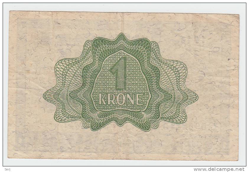 Norway 1 Krone 1948 VF+ CRISP Banknote P 15b  15 B - Noorwegen