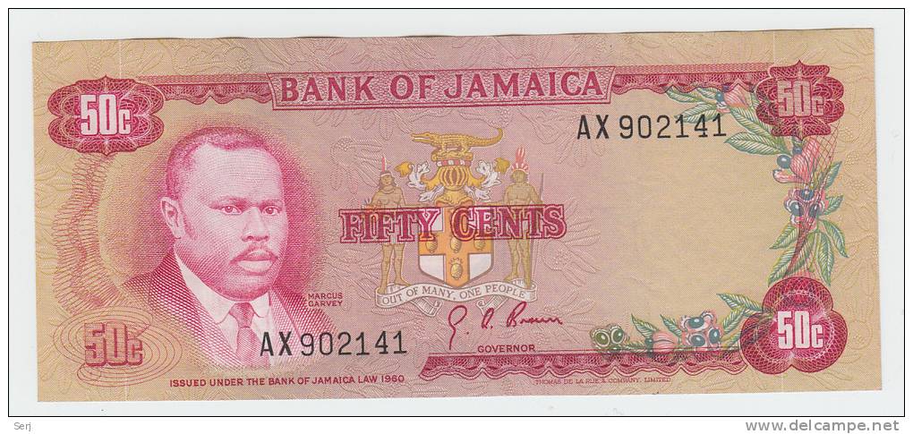 JAMAICA 50 Cents 1960 XF+ P 53 - Jamaique