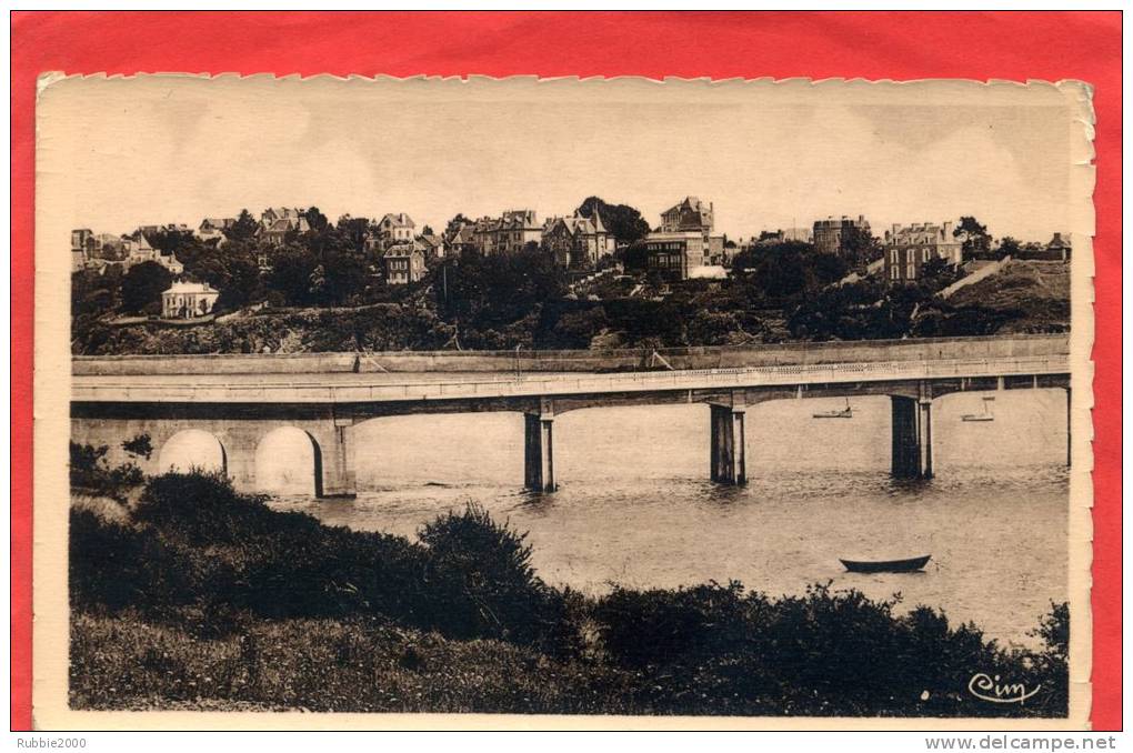 LANCIEUX PONT RELIANT LANCIEUX A SAINT BRIAC CARTE EN BON ETAT - Lancieux