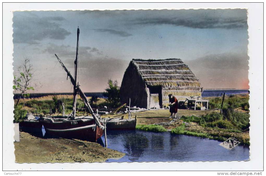 K17 - Habitation De Pêcheurs - Carte Oblitérée DAGUIN De PORT-la-NOUVELLE (scan Du Verso) - Port La Nouvelle