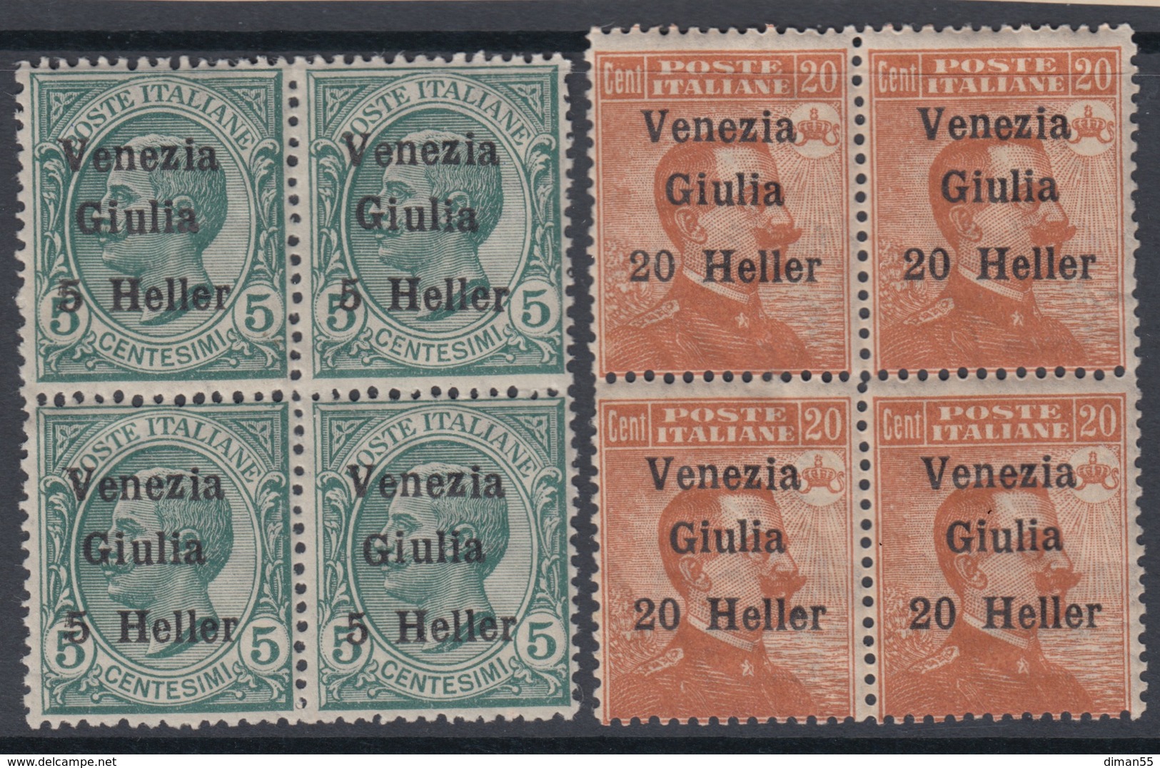 ITALIA - VENEZIA GIULIA N. 30-31 - Cat. 100 Euro QUARTINE N.30 CENTRATURA EXTRA  GOMMA INTEGRA - MNH** -LUXUS POSTFRISCH - Venezia Giulia