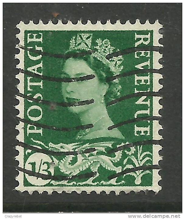 WALES GB 1958  1/-3d GREEN USED STAMP SG W5 (J276) - Pays De Galles