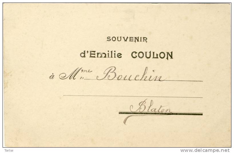 Blaton - Cimetière - Sépulture D´Emilie Coulon  ( Spécial, Voir Verso ) - Bernissart