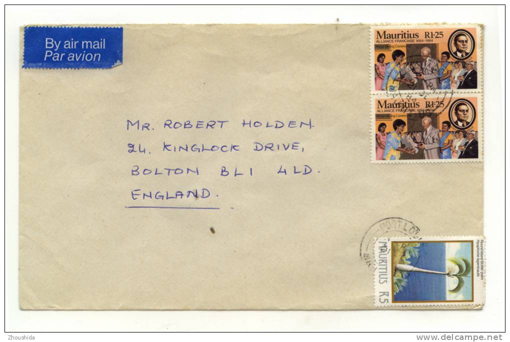 Maurice (Mauritius)  Letter To England 1 - Maurice (1968-...)