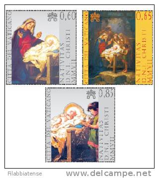 2007 - Vaticano 1463/65 Quadri - Tableaux
