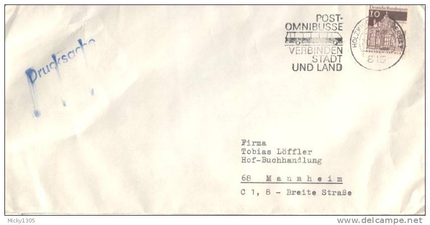 Germany  - Umschlag Echt Gelaufen / Cover Used (R639) - Busses