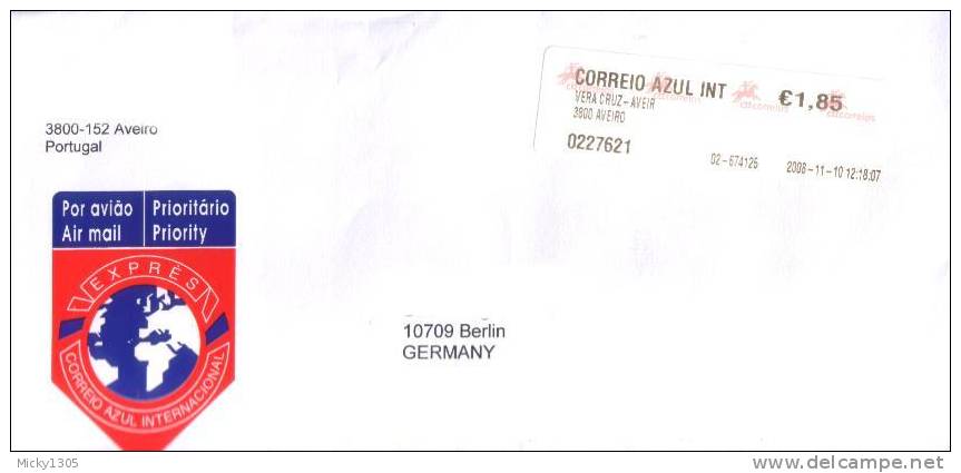 Portugal - Umschlag Echt Gelaufen / Cover Used (292) - Briefe U. Dokumente
