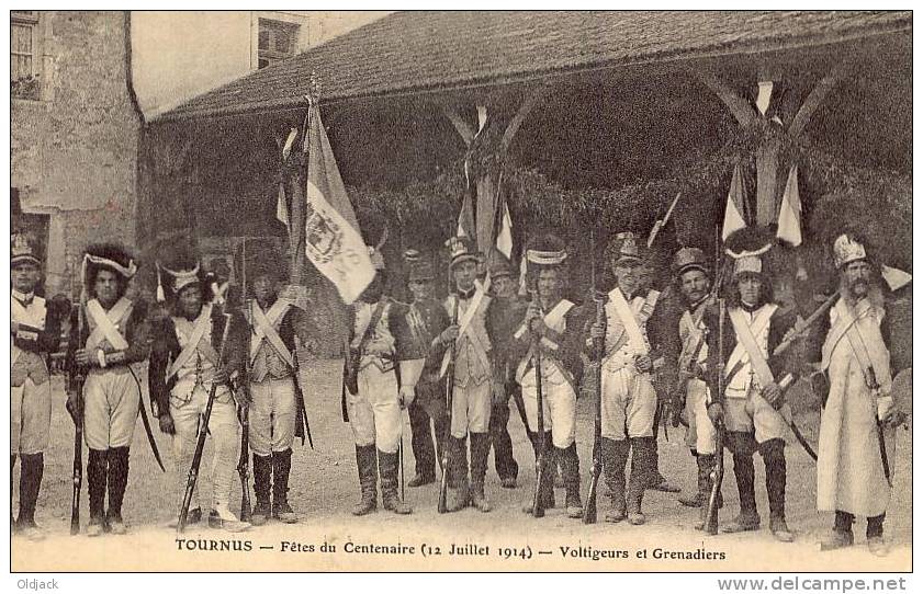 TOURNUS Fêtes Du Centenaire 12 Juillet 1914 Voltigeurs Et Grenadiers - Autres & Non Classés