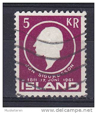 Iceland 1961 Mi. 351   5 Kr Geburtstag Von Birthday Of Jón Sigurdsson - Gebraucht