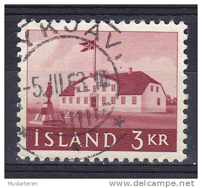 Iceland 1961 Mi. 348   3 Kr Regierungsgebäude - Used Stamps