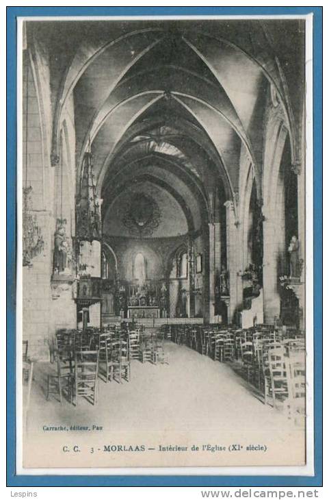 64 - MORLAAS -- Intérieur De L'Eglise - N° 3 - Morlaas