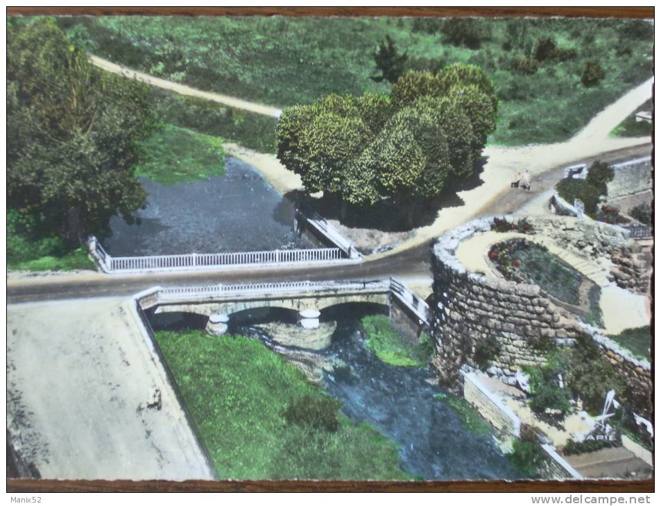 52 - CHATEAUVILLAIN - Le Pont Des Malades Sur L'Aujon (Vue Générale Aérienne). (CPSM) - Chateauvillain