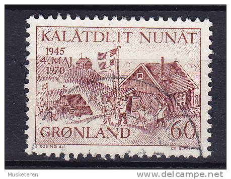 Greenland 1970 Mi. 76     60 Ø Jahrestag Der Befreiung Dänemarks (Cz. Slania) - Usados