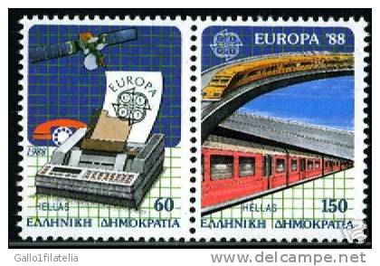 1988 - GRECIA / GREECE - EUROPA CEPT- TRASPORTI. MNH - 1988