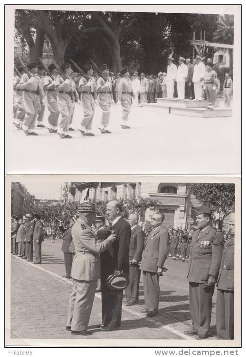 5 PHOTOS ORIGINALES  ALGER  1958  JACQUES SOUSTELLE  ALGERIE FRANCAISE - Guerre, Militaire