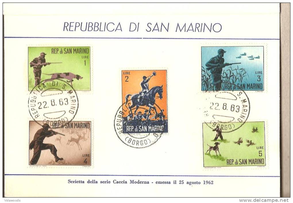 San Marino - Serietta: Caccia Moderna - 1962 - Verzamelingen & Reeksen