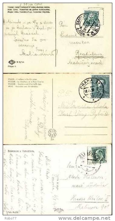 Czechoslovakia Postcards - 3 Pieces.  (A06039) - Postales