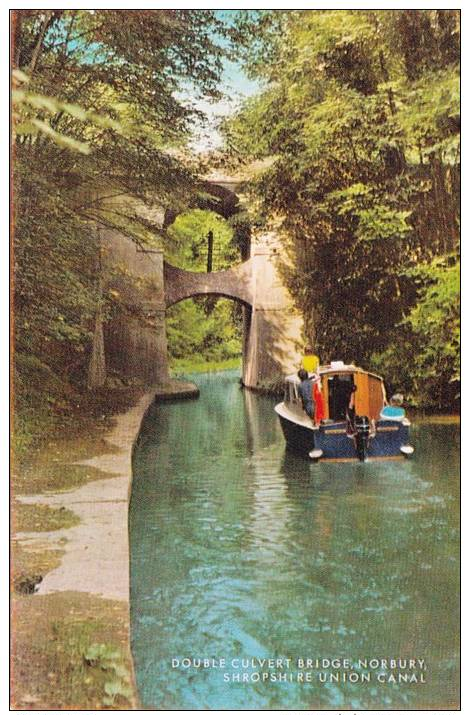 DOUBLE CULVERT BRIDGE,NORBURY SHOPSHIRE UNION CANAL. - Altri & Non Classificati