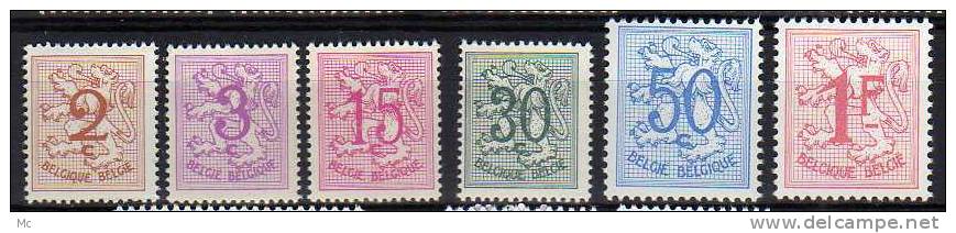 Belgique N° 1026 A / 1027 B  Luxe ** - 1951-1975 Leone Araldico