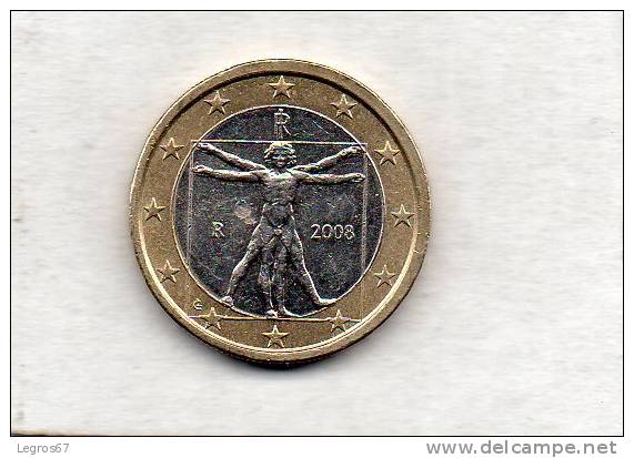 PIECE DE 1 EURO ITALIE 2008 - Italie