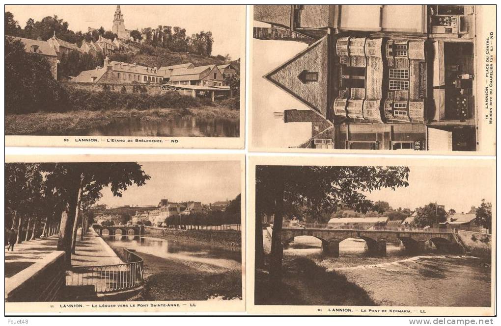 22 - LANNION -Lot De 4 Cartes - Lannion