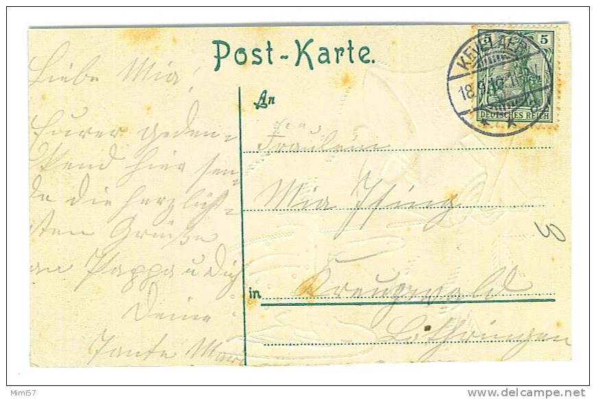 C.P.A. Grus Aus KEVELAER - Ange Et Cloches + Cachet Postal De Kevelaer - Kevelaer