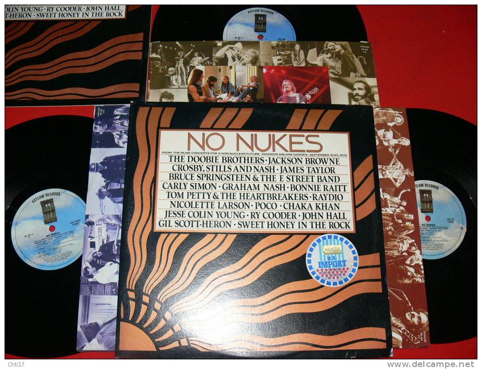 CONCERTS "NO NUKES" FROM MADISON SQUARE GARDEN 1979 IMPORT USA /DOOBIE BROTH/SPRINGSTEEN/CROSBYSTILLSNASH/RYCOODER/ETC - Country Et Folk
